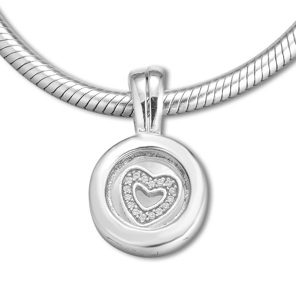 

CKK Beads Floating Locket Charm 100% 925 Sterling Silver Fits Pandora Charms Silver 925 Bracelet Necklace Europe Fashion Jewelry