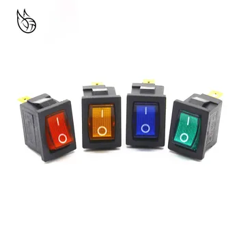 

KCD1 On-Off 3Pin Boat Car Rocker Switch 220V Red Yellow Green Blue Button Best Price