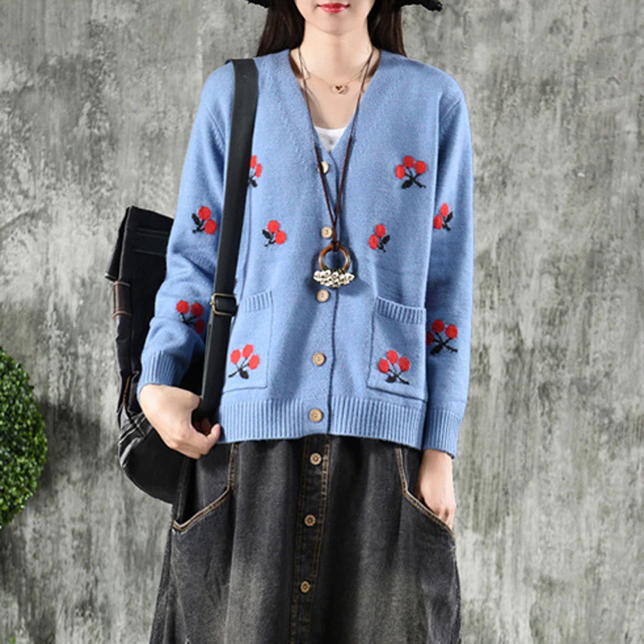 Womens Knit Jacket Sweater Cardigan Outwear for Ladies