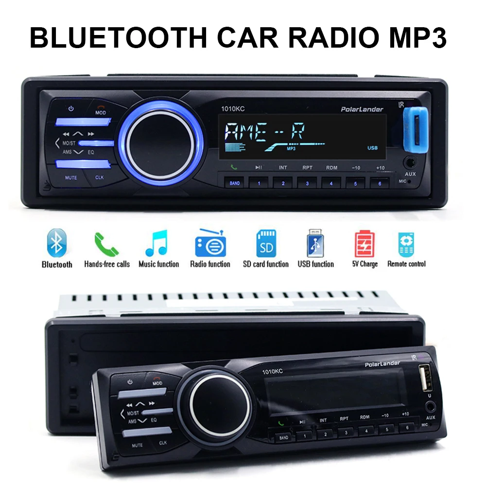 detachable panel Autoradio font b Car b font font b radio b font 1 din Bluetooth