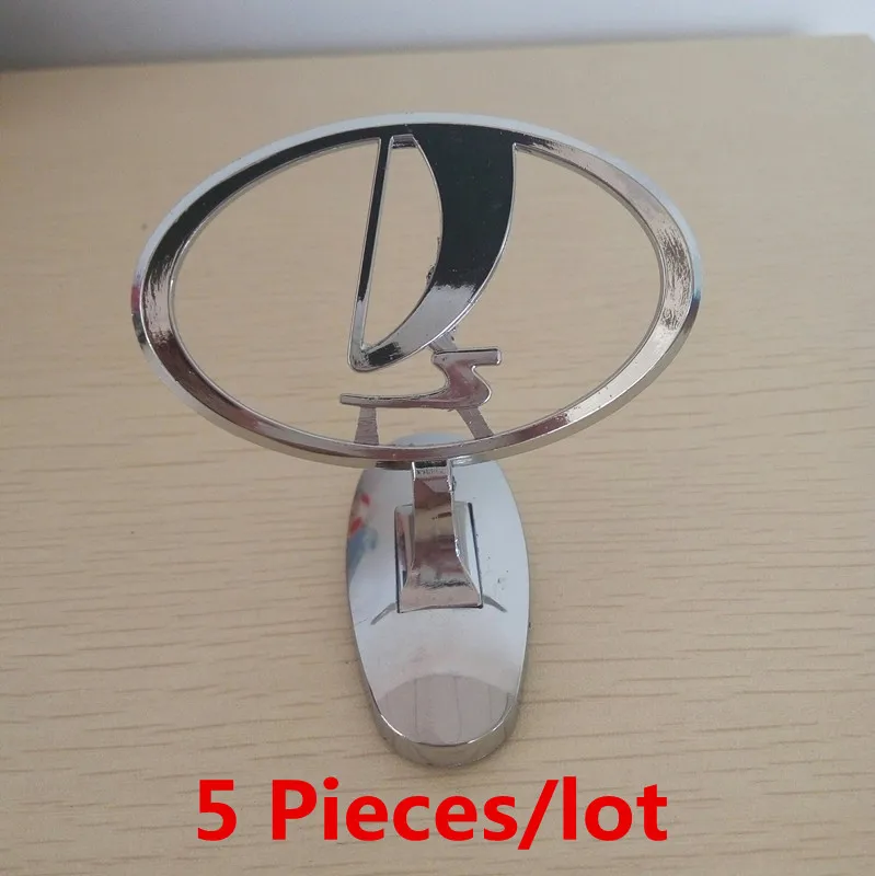 

5 Pieces/lot 100% Brand New For LADA Car ABS Chrome Head Bonnet Emblem Auto Accessories Front Hood Body Badge Label Symbol