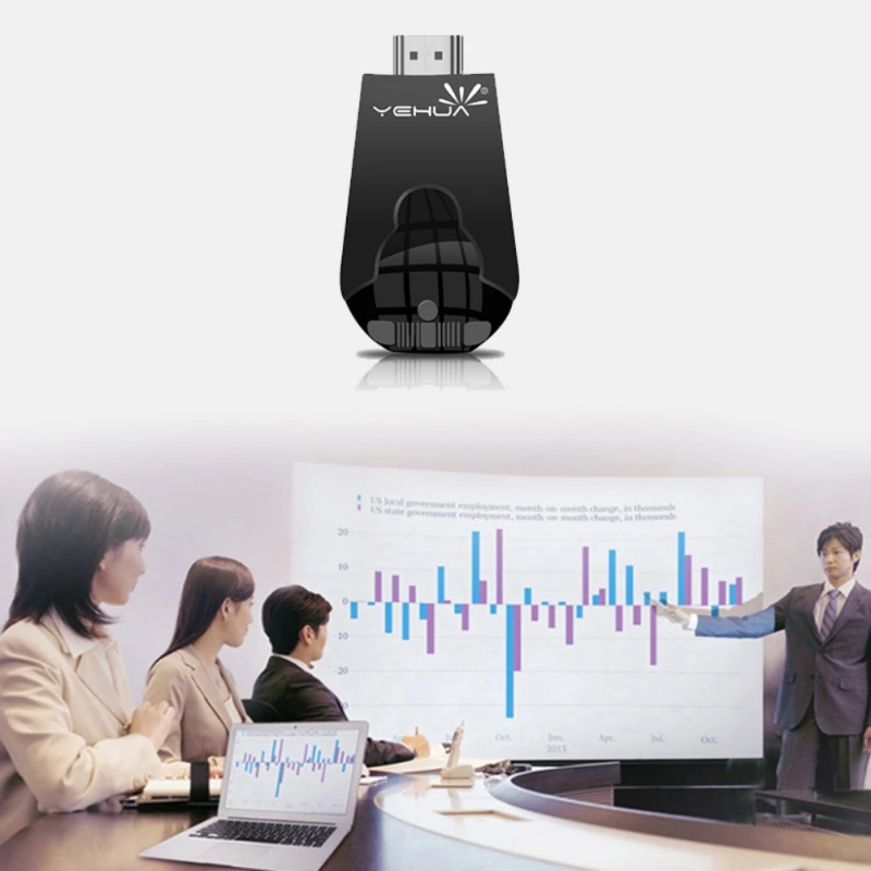 Universal Wireless WiFi Display Dongle Receiver 1080P HD TV Stick Miracast Airplay DLNA Mirroring for Google Chromecast 2