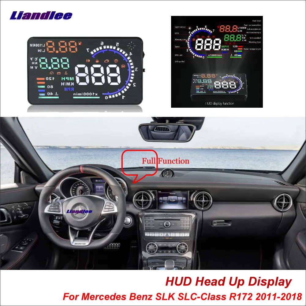 Liandlee автомобильный HUD Дисплей для Mercedes Benz SLK SLC Class R172 2011 2018 безопасный экран