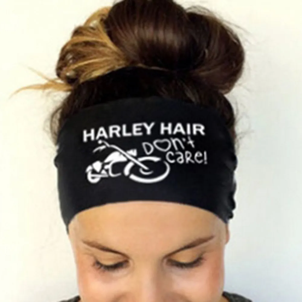 Hot! Women Headband Hair Accessories Ladies Harley hair Letter Sports