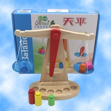 Кэндис Го деревянная игрушка Монтессори обучающий Баланс Вес Обучение Забавный весы маятник Pingle математическая игра ребенок подарок на день рождения