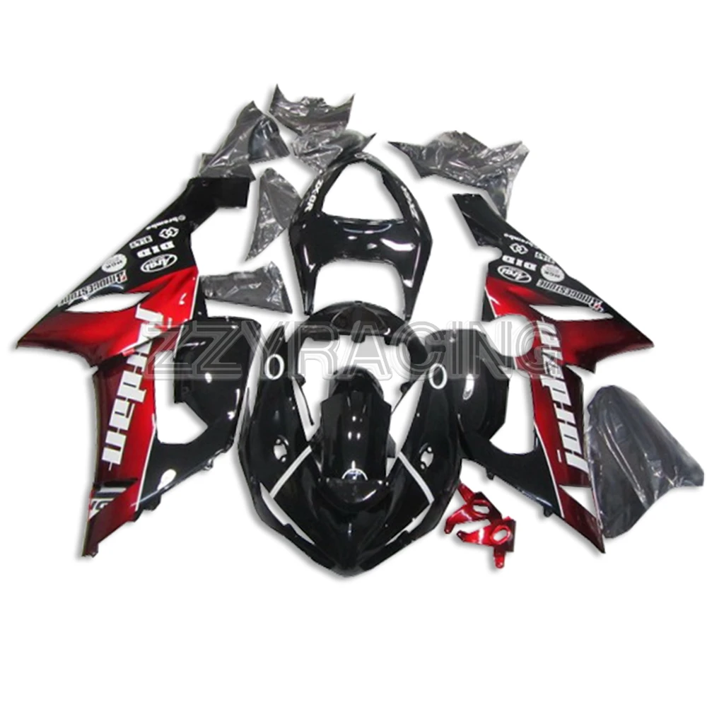 

Injection Fairings Kits for Kawasaki ZX6R 2005 2006 Year ZX-6R 05 06 Complete Motorcycle Body Kit Cowlings Red Black New Hulls