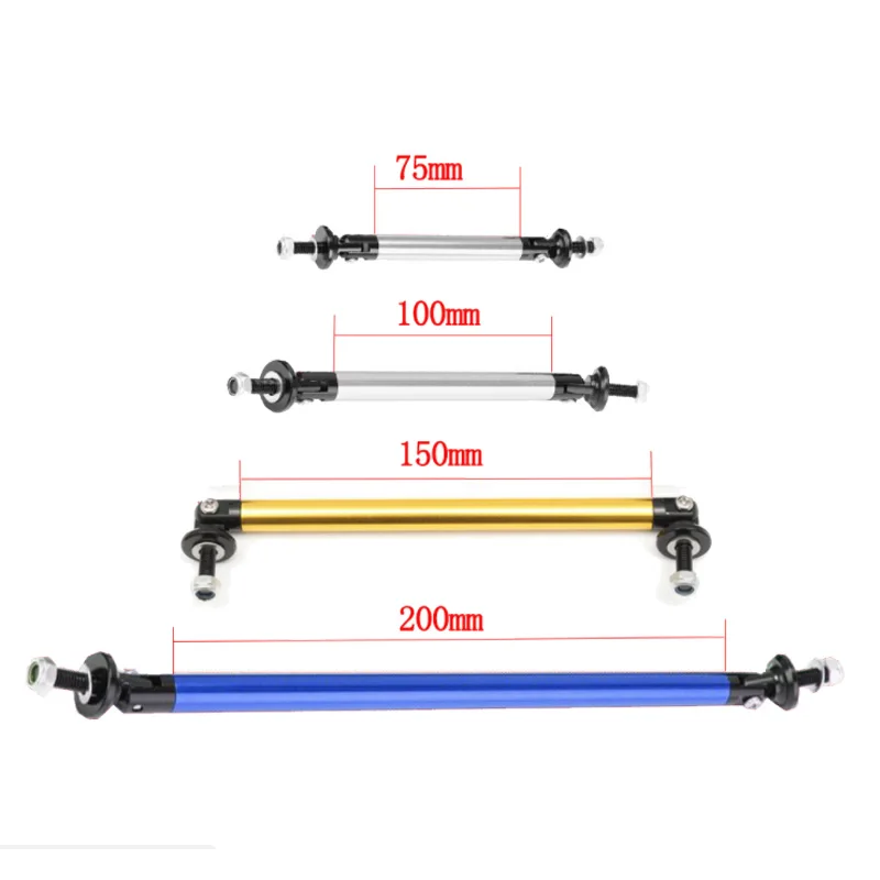 1 par Universal coche Auto SUV delantero trasero parachoques labio divisor Spoiler Barra de apoyo de barra 10 cm 15 cm 20 cm