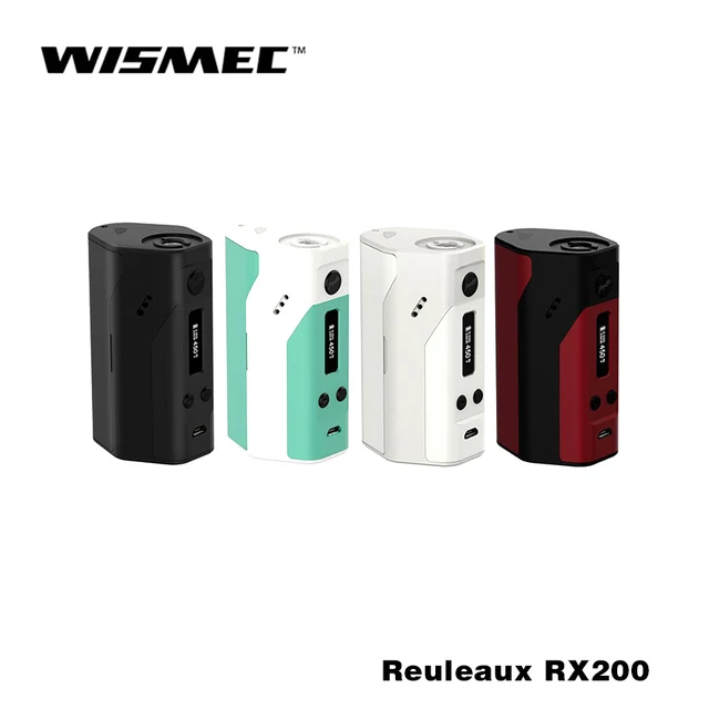 Оригинальный Wismec Reuleaux RX200 контроль температуры электронная сигарета RX mod 200 Вт тс - Ni / тс - Ti / TC-SS / VW режим с oled-экрана 510