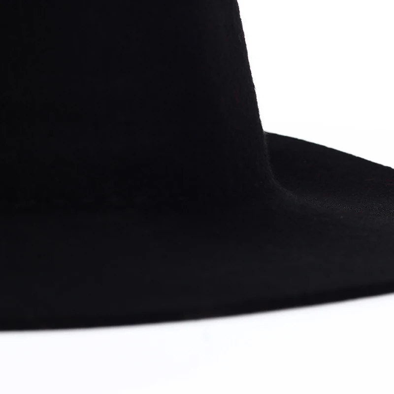 Новая модная стильная женская фетровая шляпа с широкими полями, шерсть, одноцветная фетровая Кепка для женщин, ретро шляпа, элегантная женская джазовая шляпа, Шерстяная кепка s