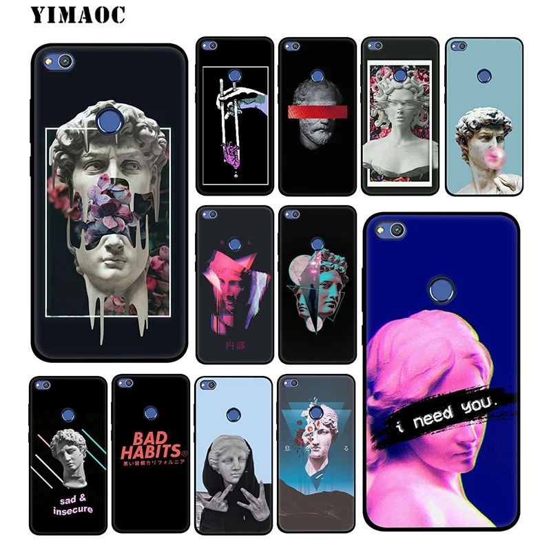Yimaoc David статуи искусство мягкий чехол для huawei Honor вид 20 10 8X8 8C 6A 7A 7X 7C Lite рro Y9 Y7 Y6 Prime