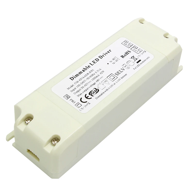 

18-45W LED dimming Driver No flicker 1A Power Supply Built-in Constant Current Lighting Transformers AC100~277V Output DC36-72V