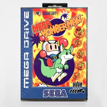 

Mega Bomberman Game Cartridge 16 bit MD Game Card With Retail Box For Sega Mega Drive For Genesis
