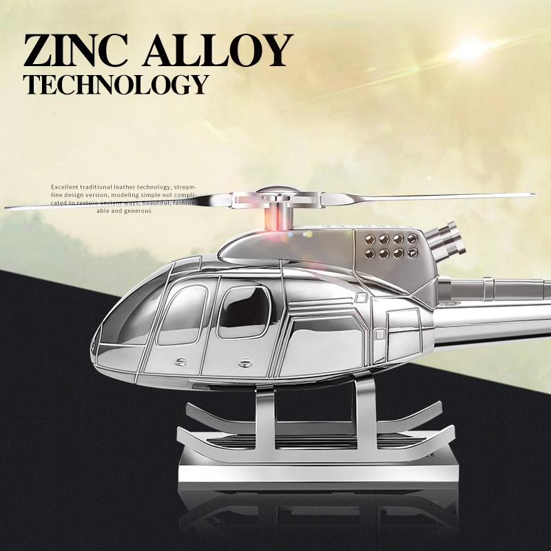 

Car Creative Helicopter Aircraft Fragrance Decoration Solar Energy Drive Propeller Auto Interior Airplane Ornament Car Styling
