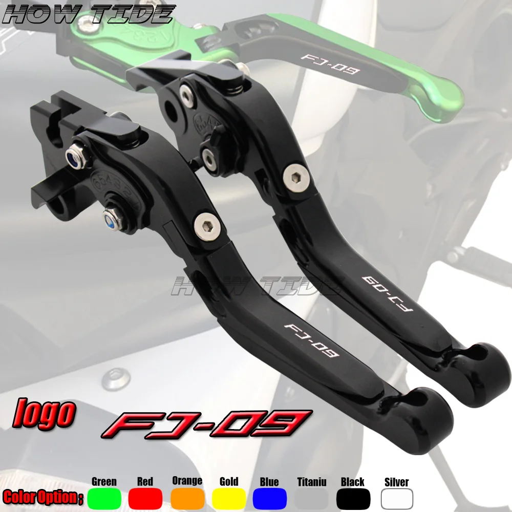 

Laser Logo(FJ-09) CNC Складные Выдвижные рычаги тормозной муфты мотоцикла для Yamaha FJ-09 FJ09 Tracer 2015 2016 2017