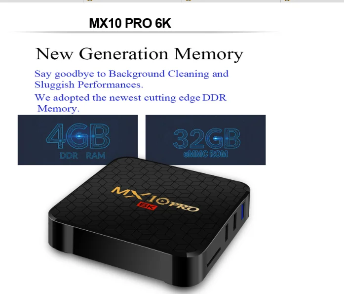 MX10 PRO 6k tv Box android 9,0 поддерживает 2,4g wifi 100m lan 4 ГБ 32 ГБ/64 Гб ALLWINNER H6 vs mx10 Голосовая клавиатура опционально