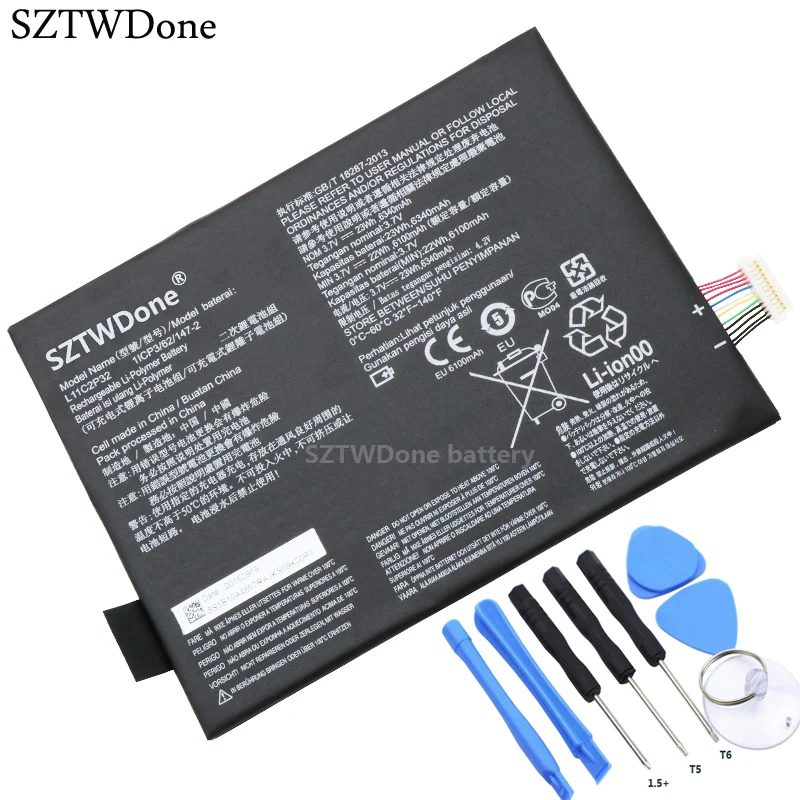 SZTWDone L11C2P32 Tablet Крышка батарейного отсека для LENOVO IdeaTad S6000 F H A7600 HV S6000L A10 80HC L12D2P31|battery