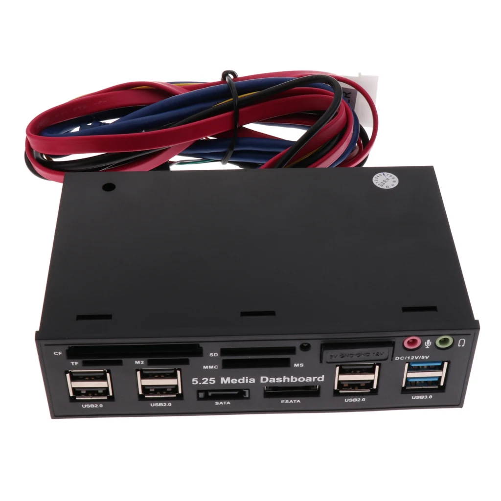 5.25' Optical Drive Multifunctional Dashboard Media USB 3.0 /2.0 Front Panel