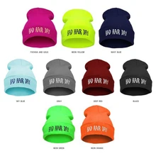 MingJieBiHuo Новая мода осень зима вязаная шапка из шерсти шапки унисекс повседневные уличные Лыжные шапки толстые теплые шапки