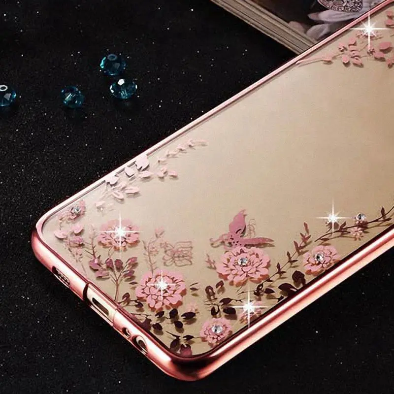 Silicone Case for Samsung Galaxy J3 Pro 2016 Luxury Glitter Rhinestone Phone Back Cover For J3110 5.0 inch |