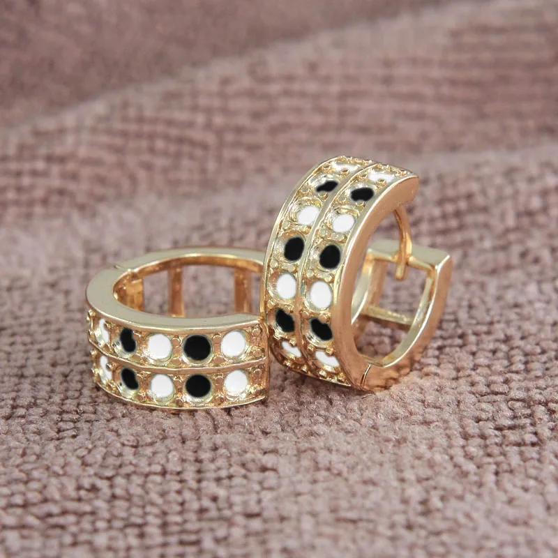 6Pairs Gold Plating Huggie Hoop Earrings Women Boucles D'oreilles Femme Oorbellen Oorringen Orecchini Aros Brinco Argola E1430B