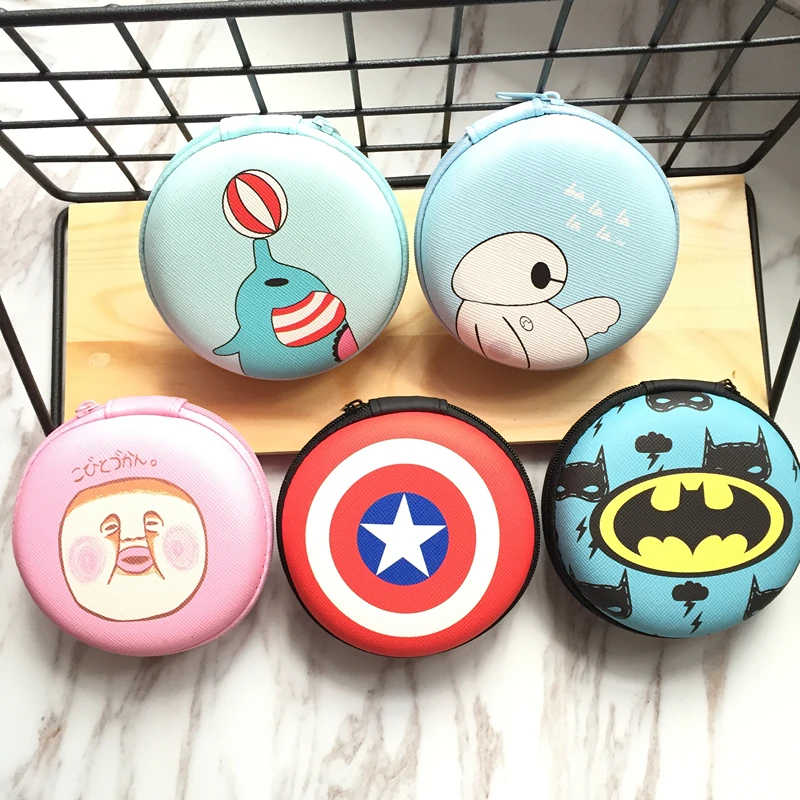 

Zipper Earphone Storage Case Box Carrying Hard Bag For Earphone Headphone Memory Card USB Cable Pouch