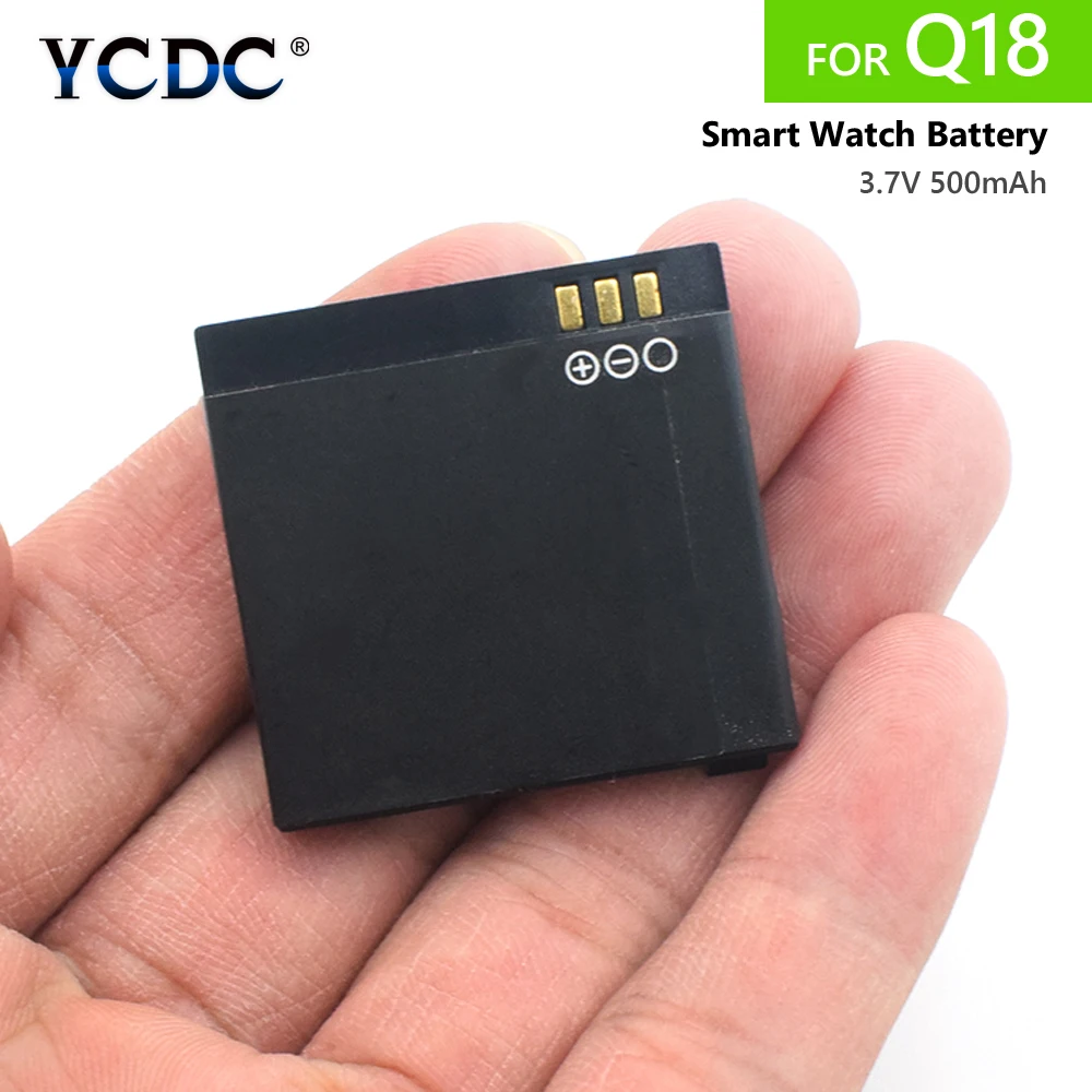 

Durable Smart Watch Battery 1 Pcs For Q18 3.7V 500mAh Rechargeable Li-ion Polymer Battery For Smart Watch Q18