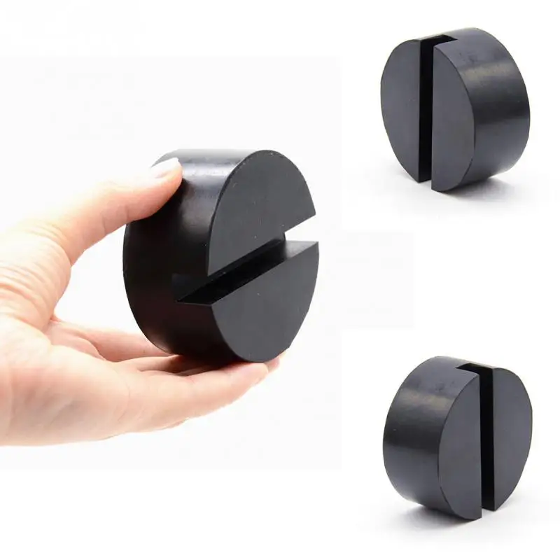 

NEW Jacking Pad Vehicle Universal Floor Jack Disk Pad Adapter Rubber Blanket for Pinch Weld Side Rail Stand Black Round Shape