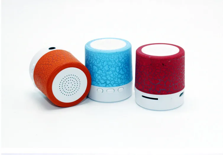 Bluetooth динамик мини беспроводной громкий динамик трещины светодиодный TF USB Сабвуфер bluetooth динамик s mp3 стерео аудио музыкальный плеер