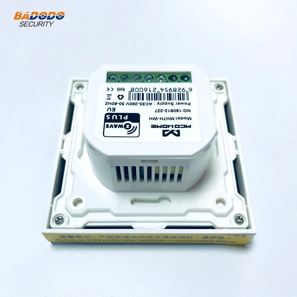 Z-Wave plus включенный программируемый термостат нагревательный термостат MCO home MH7H совместим с Fibaro Vera gateway