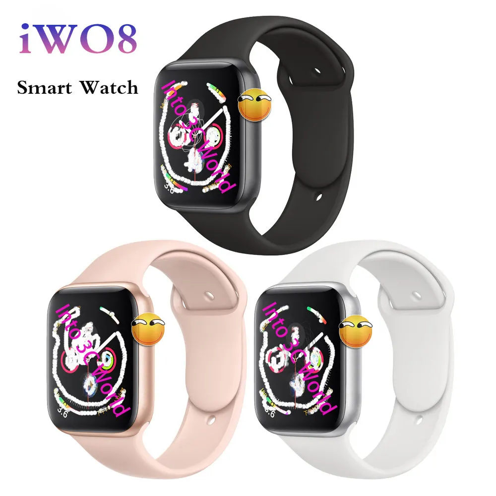 

iWO 8 Smart Watch 44mm Watch 4 Heart Rate With Watch strap for apple iPhone Android iWO 5 6 Upgrade NOT Apple Watch