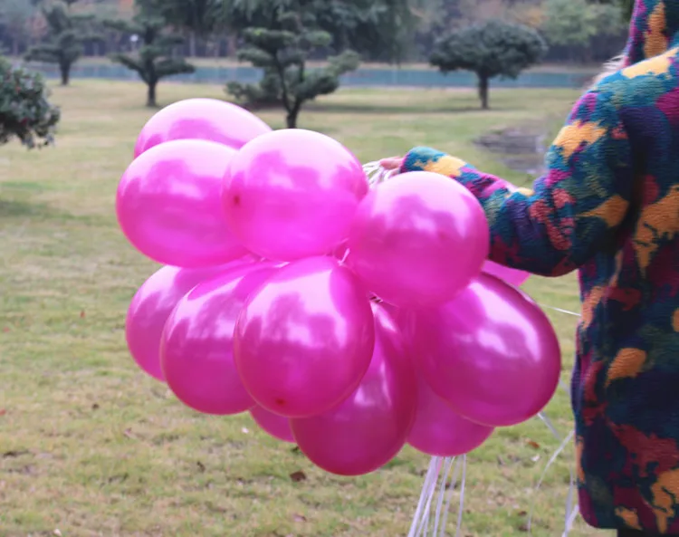 SL3300 20 шт ярко-розовые воздушные шары вечерние украшения глобусы латексные шарики для свадебного украшения надувной шар 7 дюймов 2,2 г B76