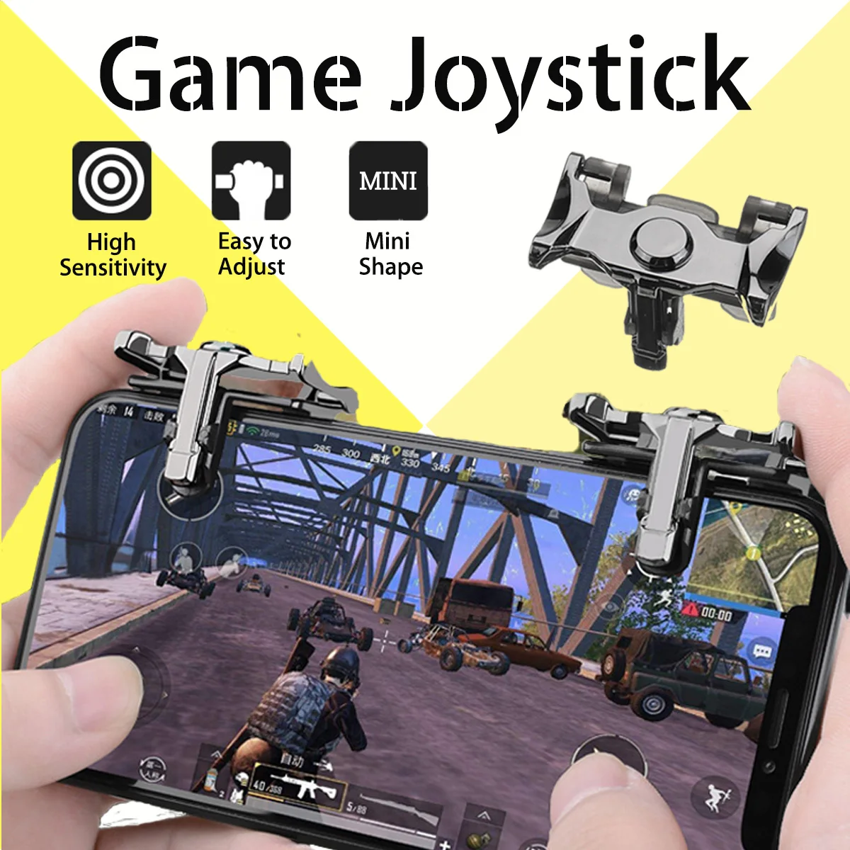 Beste Metalen Joystick Gaming Trigger Game Mobiele L1 R1 Shooter Controller Gamepad voor PUBG Android IOS voor iPhone
