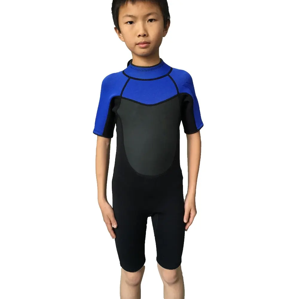3mm Kids Neoprene Wetsuit Shorts Diving Wetsuit Pattern Swim Wear Boy