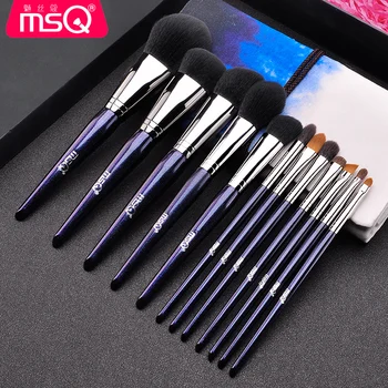 

MSQ 12Pcs/set Blue Star Sky Makeup Brushes Set Kit Professional Foundation Brush Tool Beauty Cosmetic Tools pincel maquiagem