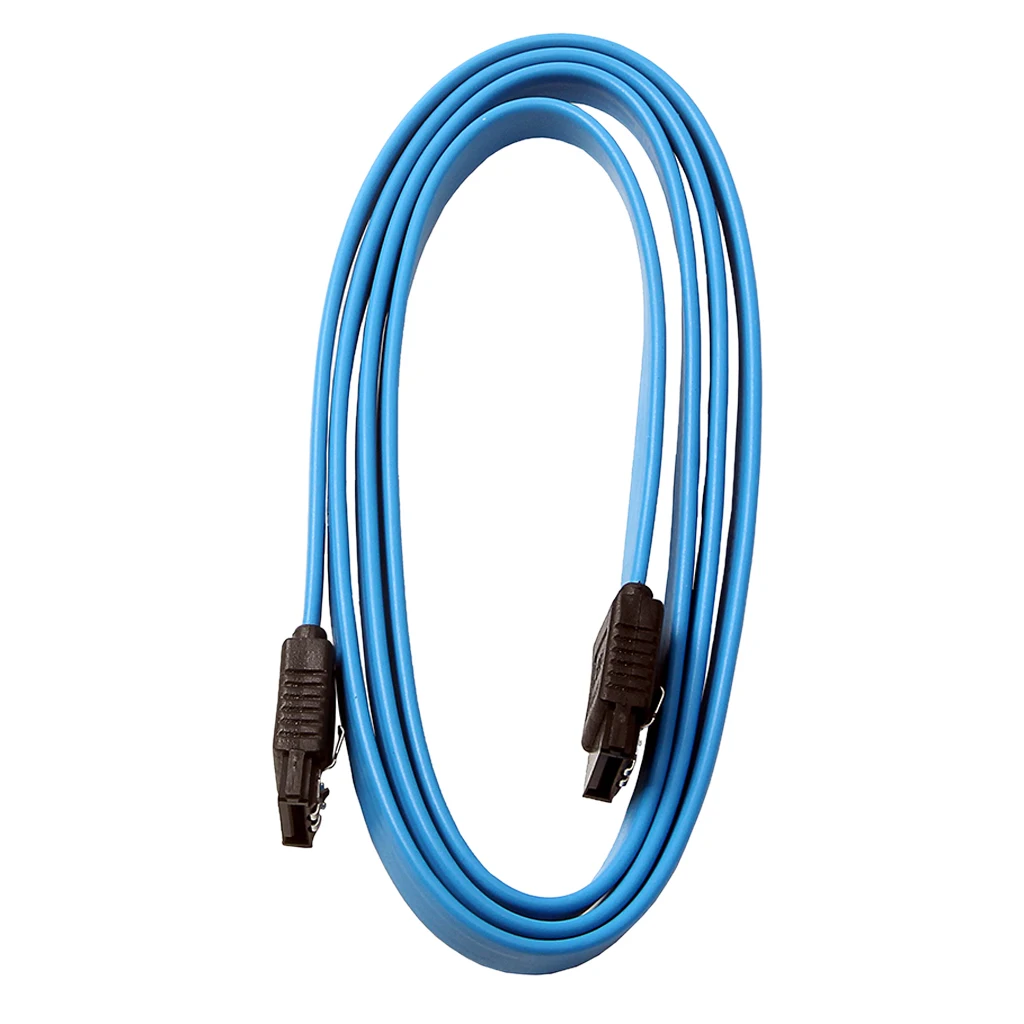 2pcs 1M SATA 3.0 III SATA3 SATAiii High Speed 6GB/s Data Cable Cord Blue