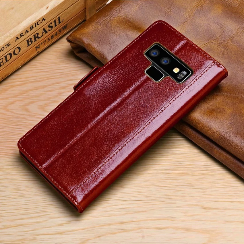 genuine leather flip case (2)