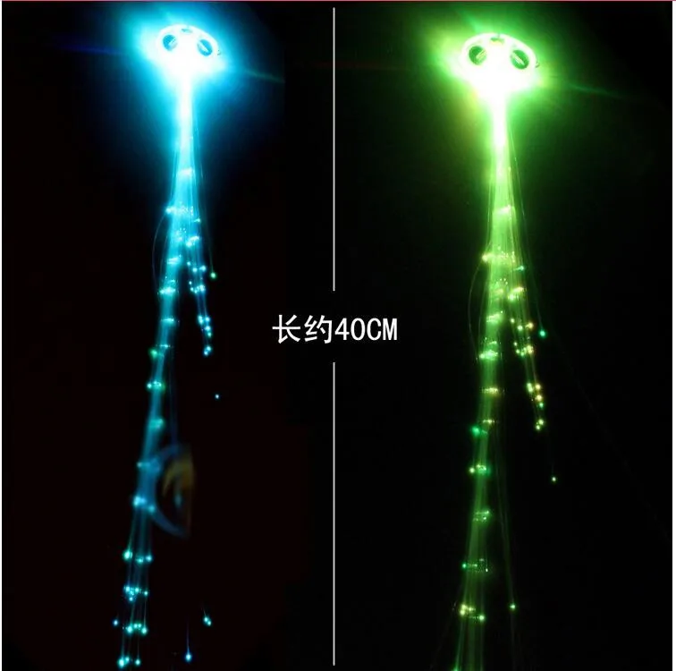 2 шт./лот, Красочный светодиодный парик, светящийся, светодиодный, заколка для волос, декоративные шпильки для волос Ligth Up, шоу, новогодние, вечерние, рождественские принадлежности