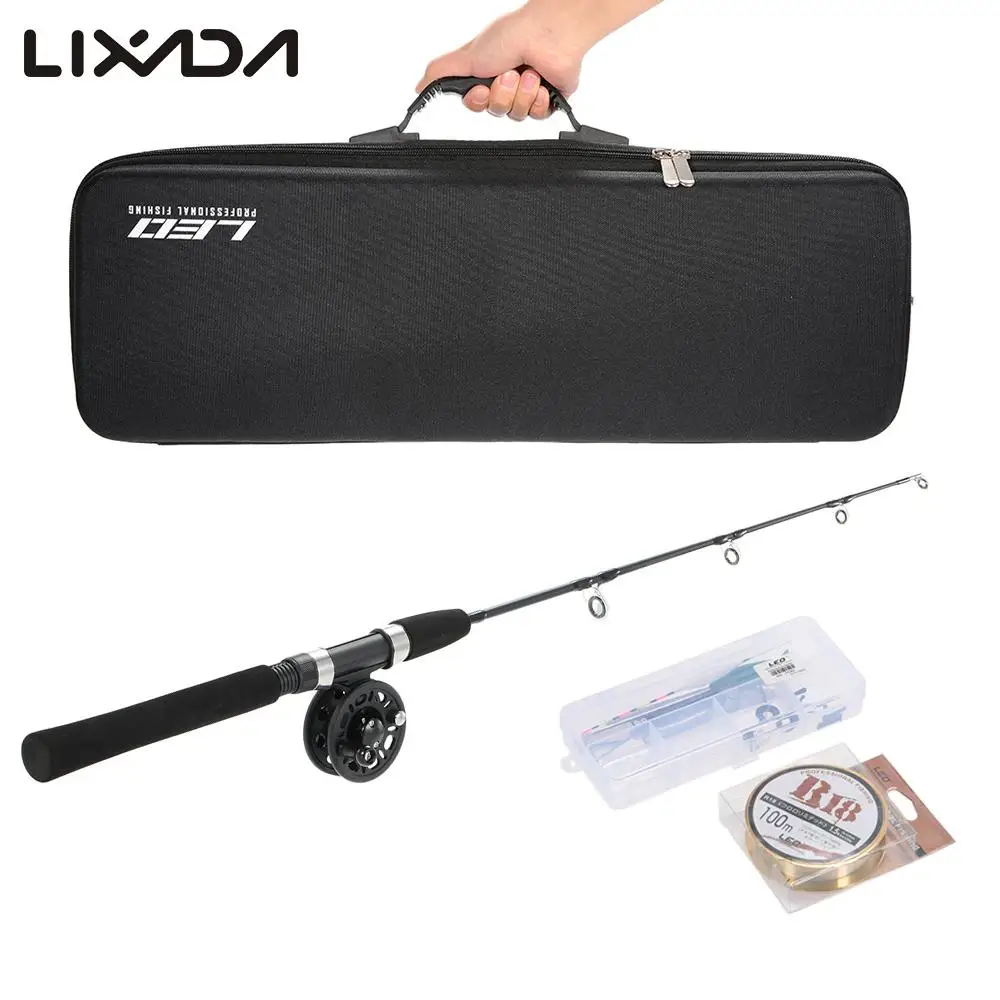 

Telescopic Fishing Rod Reel Combo Full Kit Portable Fishing Reel Rod Combo Set Ice Fishing Rod Kit with 100m Fishing Line