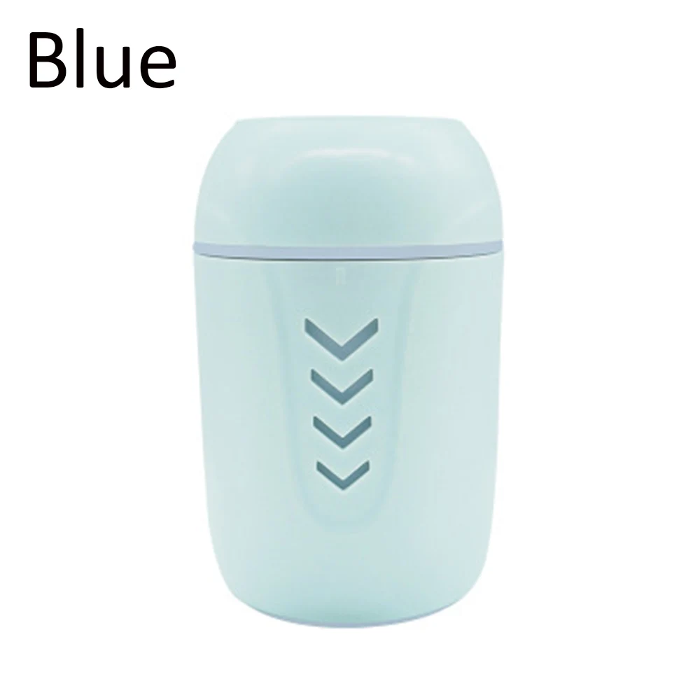 200 мл 3 в 1 Креативный светодиодный увлажнитель воздуха, USB вентилятор, ароматический очиститель, удобный светильник-распылитель для лица - Цвет: Blue