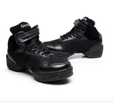 Обувь белого цвета, Современная джазовая обувь, женские спортивные кроссовки, детская танцевальная обувь, кожаная женская обувь для фитнеса - Цвет: women black net
