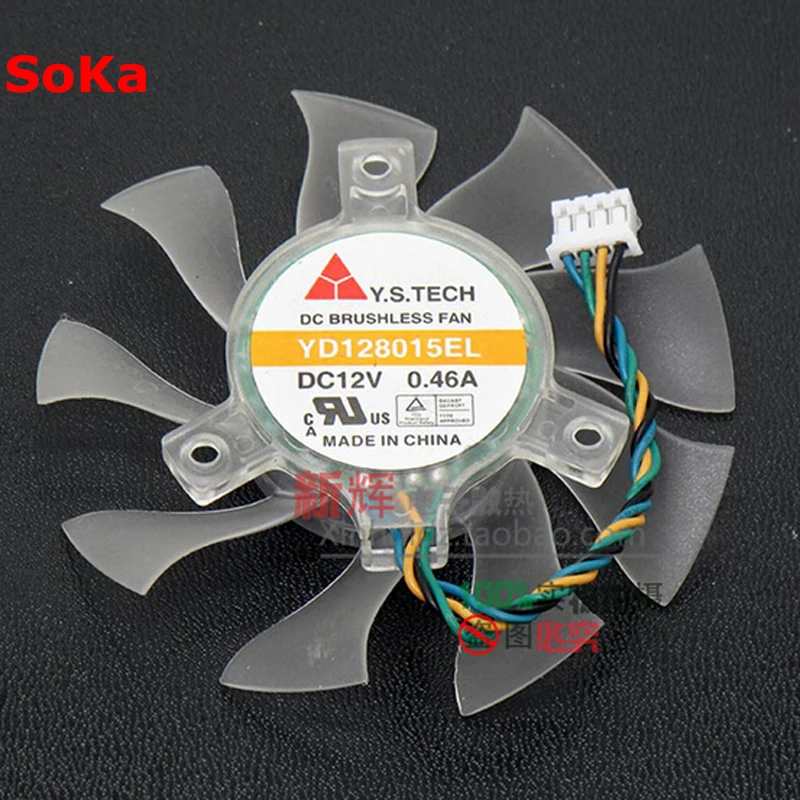 Кулер VGA для видеокарты YD128015EL кулер Sapphire HD4860 HD4870 HD5850 HD6850 1 шт.|graphics card cooling fan|cooling