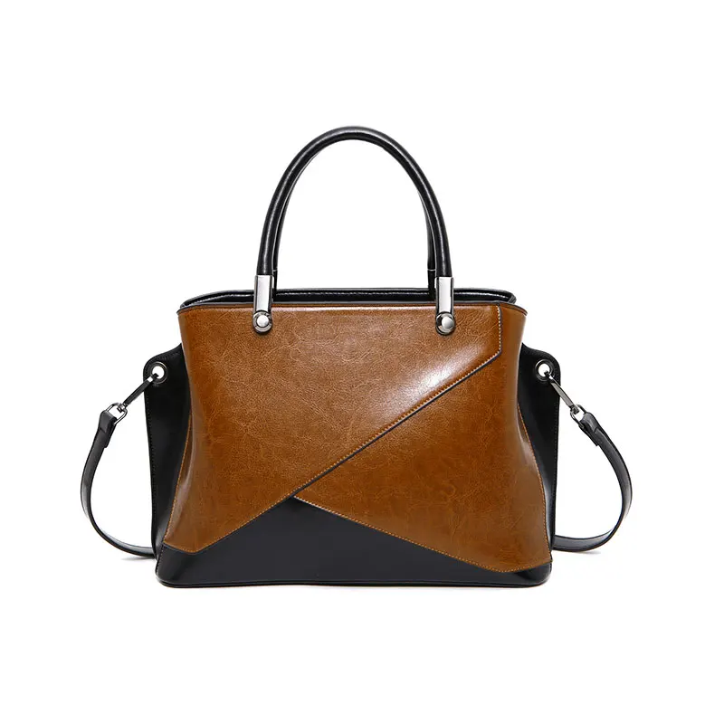 

Spring Style 100% Genuine Leather Women's Bags Solid Fashion Flop Handbags of Crocodile Pattern