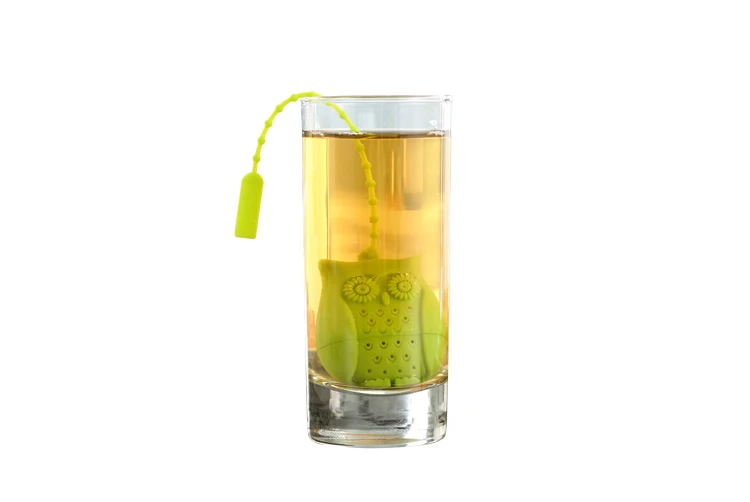 Set of 4 Silicone Owl Tea Bag Creative Silicone Tea Infuser Filter for Mug Tea Pot Empty Tea Bags for Loose Tea Kitchen Accessories (8)
