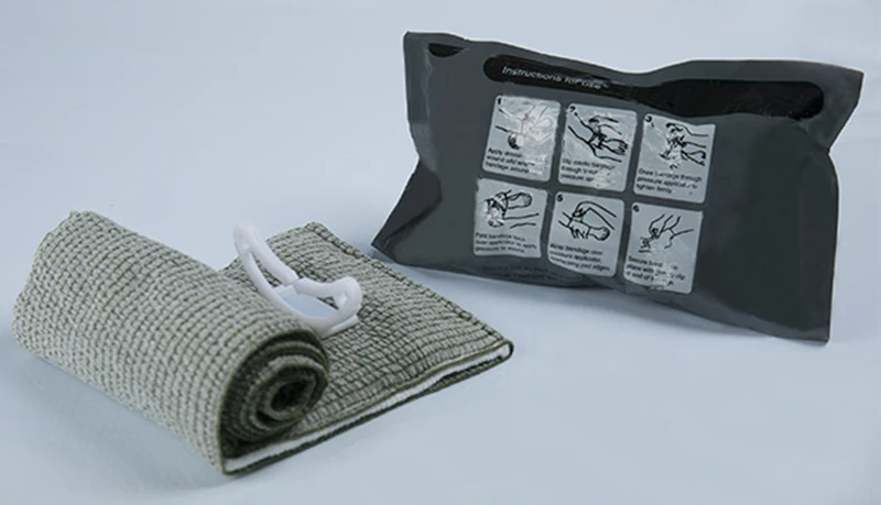 4 First Aid Hemostasis Military tourniquet Compression Israeli Bandage Sterilization One-handed operation Sterile survival Bandage