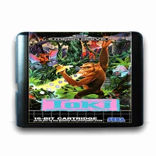 Toki для 16 бит игра Sega Mega Drive карта для Mega Drive для Genesis US PAL версия видео игровая консоль