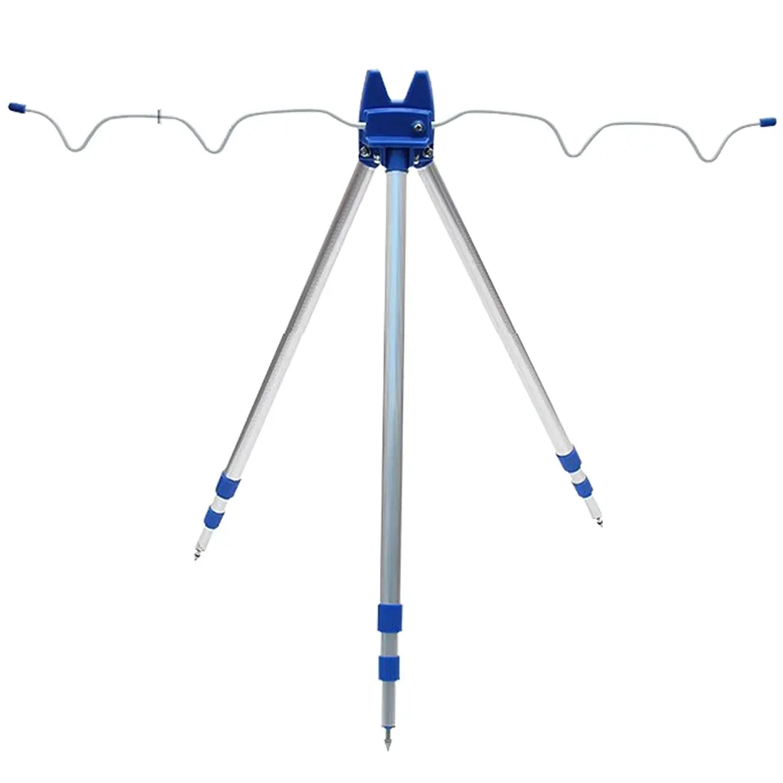 3 Telescopic Legs Fishing Rod Rests 5 Rods Outdoor Sea Beach Pond