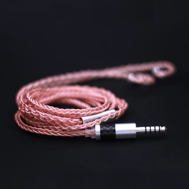 hifi 8 жильный Серебряный медный кабель 2,5/3,5/4,4 мм сбалансированный кабель с MMCX/2pin разъем для LZ A5 HQ5 HQ6