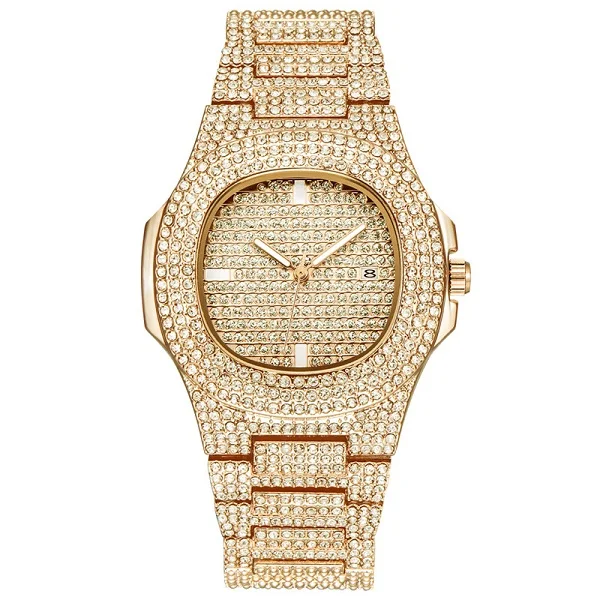 36 мм 41 мужские часы люксовый бренд Мужские кварцевые наручные часы из нержавеющей стали Rolexable Diamond мужские водонепроницаемые часы relojes hombre - Цвет: 36mm