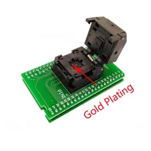 QFN44 MLF44 Programming Socket IC ZIF Test Socket Pitch 0.4mm Clamshell Chip Size 6*6 Flash SMT/SMD Test Socket цена QFN44 MLF44 Programming Socket IC ZIF Test Socket Pitch 0.4mm Clamshell Chip Size 6*6 Flash SMT/SMD Test Socket цены онлайн