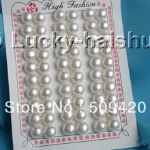 >>>>> 33 ШТ. белый пресноводный жемчуг серьги